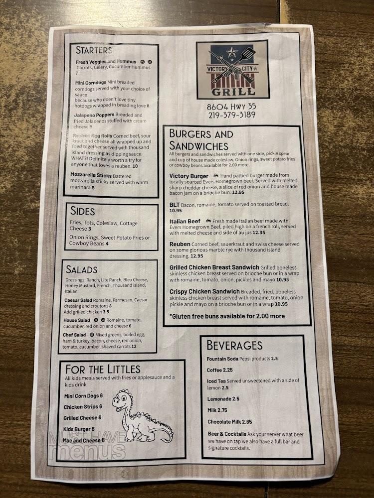 Victory City Grill Menu image 2