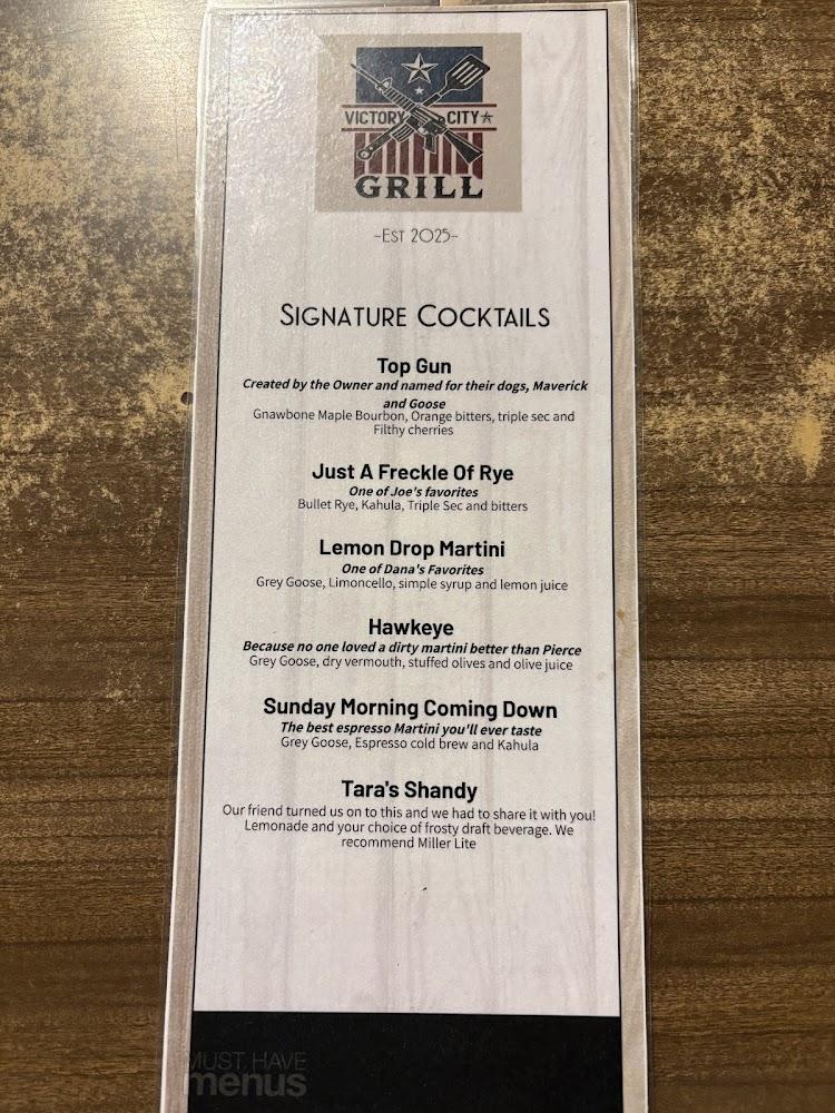 Victory City Grill Menu image 3