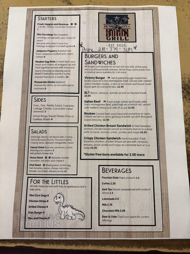 Victory City Grill Menu image 4